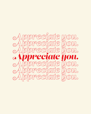 Familiar "Appreciate you." | MR EATWELL