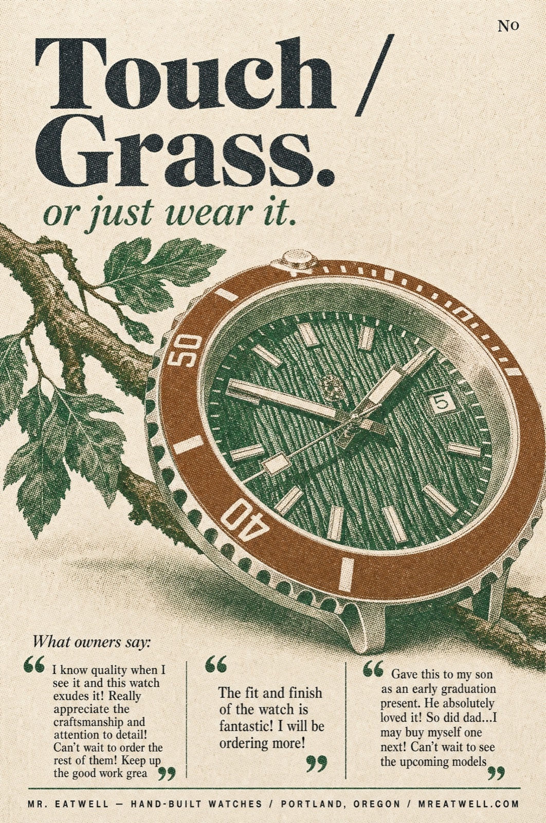 Tree-Dweller — Touch Grass.