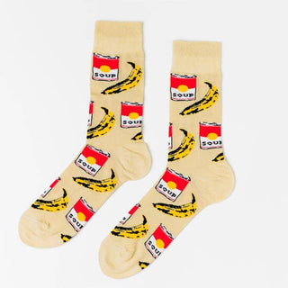 Men's Socks - Pop Art Crew Socks by Museum Gift Shop