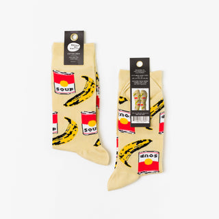 Men's Socks - Pop Art Crew Socks by Museum Gift Shop