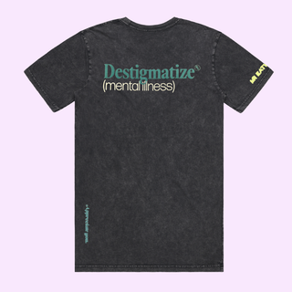 DMI Stone Washed Lightweight Tee in "Charcoal"