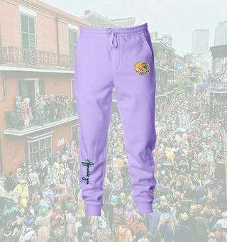 Solid-Color Mardi Gras Sweatpants