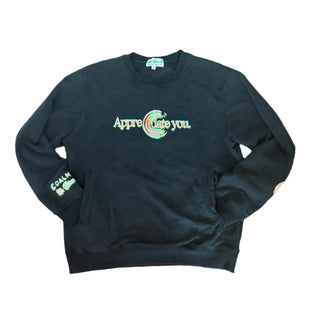 x CALM "Appreciate You" Black Crewneck (Collab for a Cause)