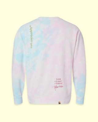 Miss Eatwell Parm Crewneck in Tie Dye