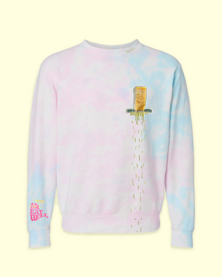 Miss Eatwell Parm Crewneck in Tie Dye