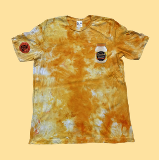 Camiseta MR EATWELL x Duke's Mayo en tinte hielo "mostaza"