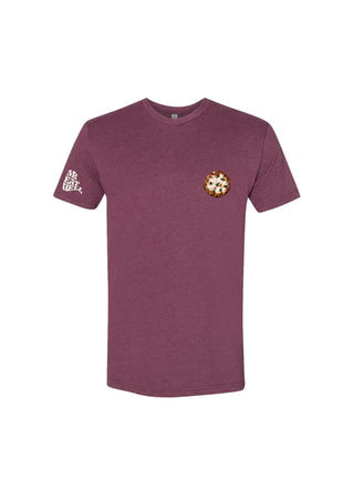 Pizza Tee in Heathered Pinot - MR EATWELL