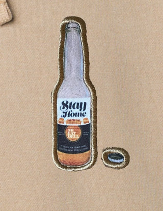 Stay Home Cerveza Hoodie in "Brown Sugar" - MR EATWELL
