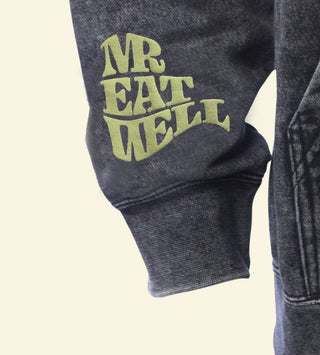 Take Care Hoodie in Mineral Wash "Ash" - MR EATWELL
