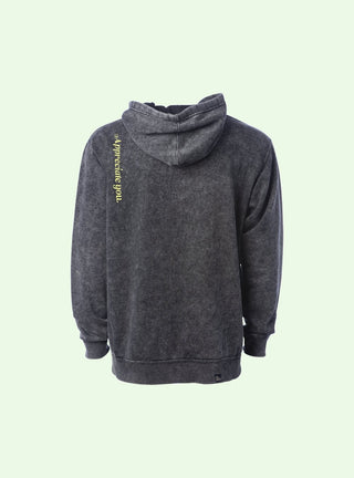 Take Care Hoodie in Mineral Wash "Ash" - MR EATWELL