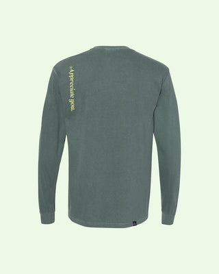 Take Care LS Tee in "If Spa Water Was a Color" Green - MR EATWELL