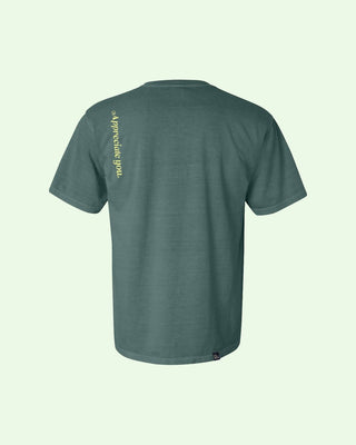 Take Care SS Tee in "If Spa Water Was a Color" Green - MR EATWELL