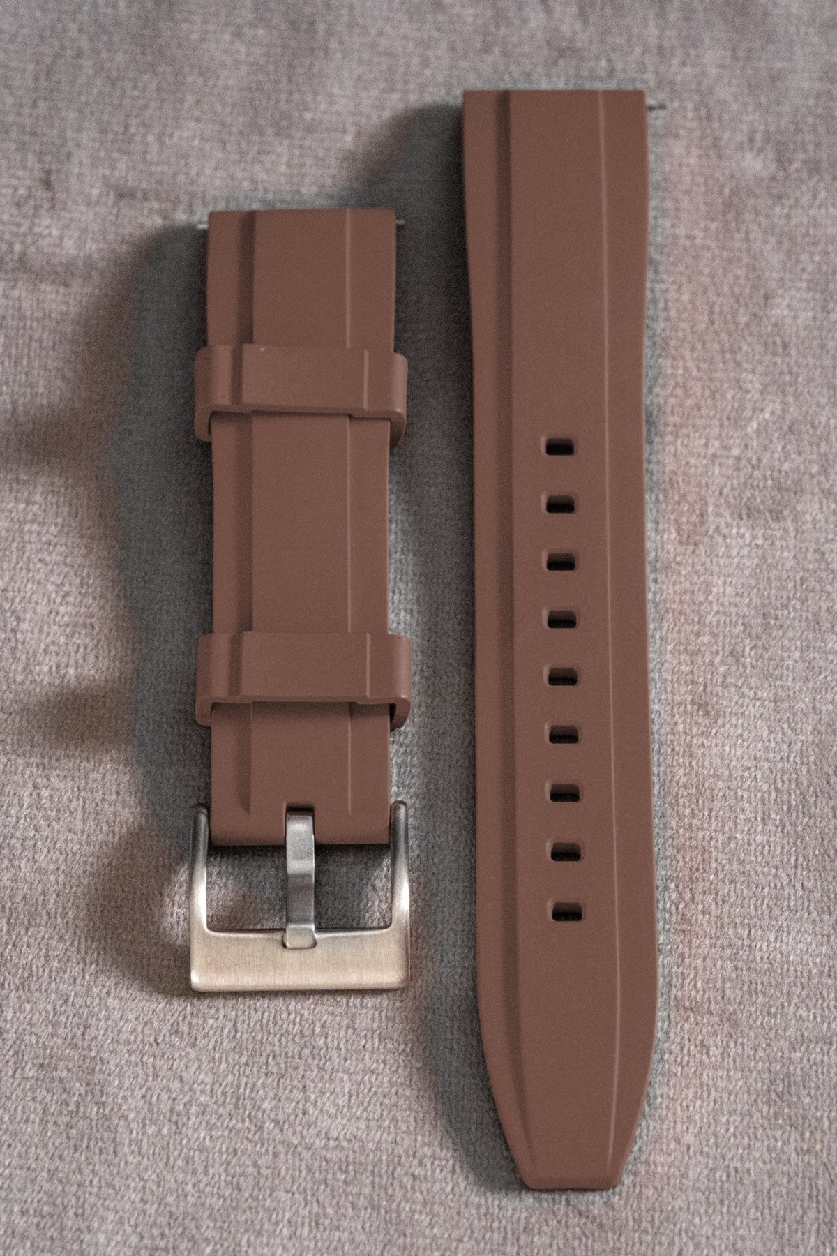 Brown FKM Rubber Strap