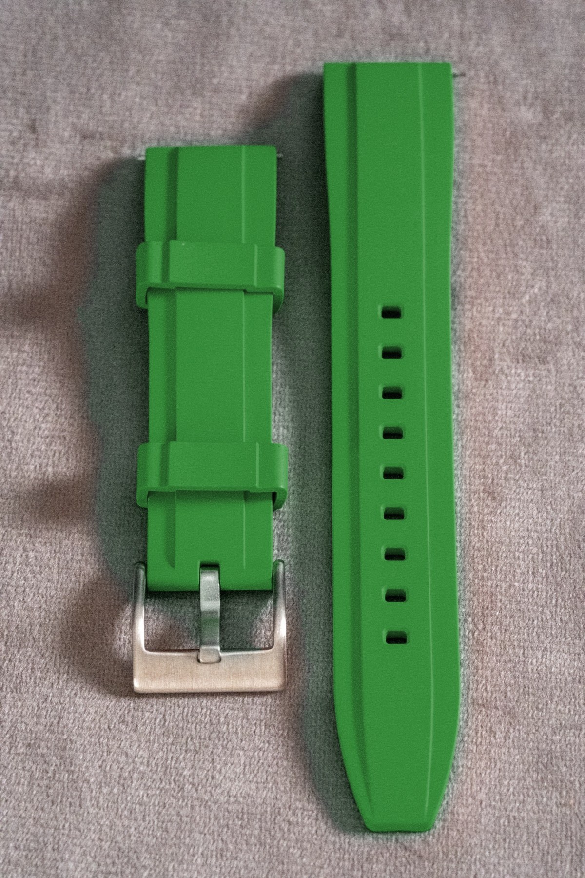 Green FKM Rubber Strap (21mm)